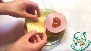 Сэндвич с запеченным омлетом